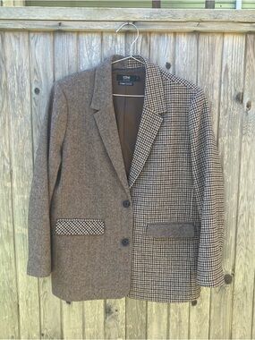 Maximalist plaid blazer